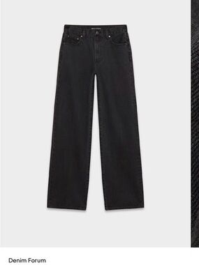 Denim Forum The Farrah Hi-Rise Wide Jean